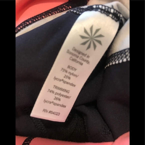 4. Athleta Navy Jaguar/Stripe Print Leggings XS - Picture 13 of 13